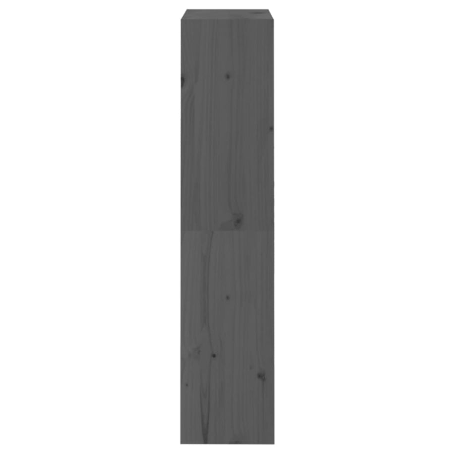 Boekenkast/Kamerscherm 60X30X35,5 Cm Massief Grenenhout 60 x 30 x 135.5 cm Grijs