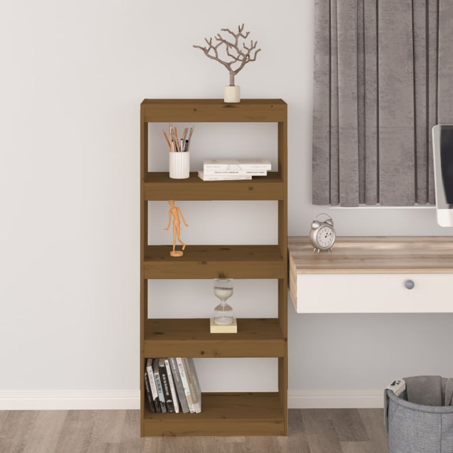 Boekenkast/Kamerscherm 60X30X35,5 Cm Grenenhout 60 x 30 x 135.5 cm Honingbruin