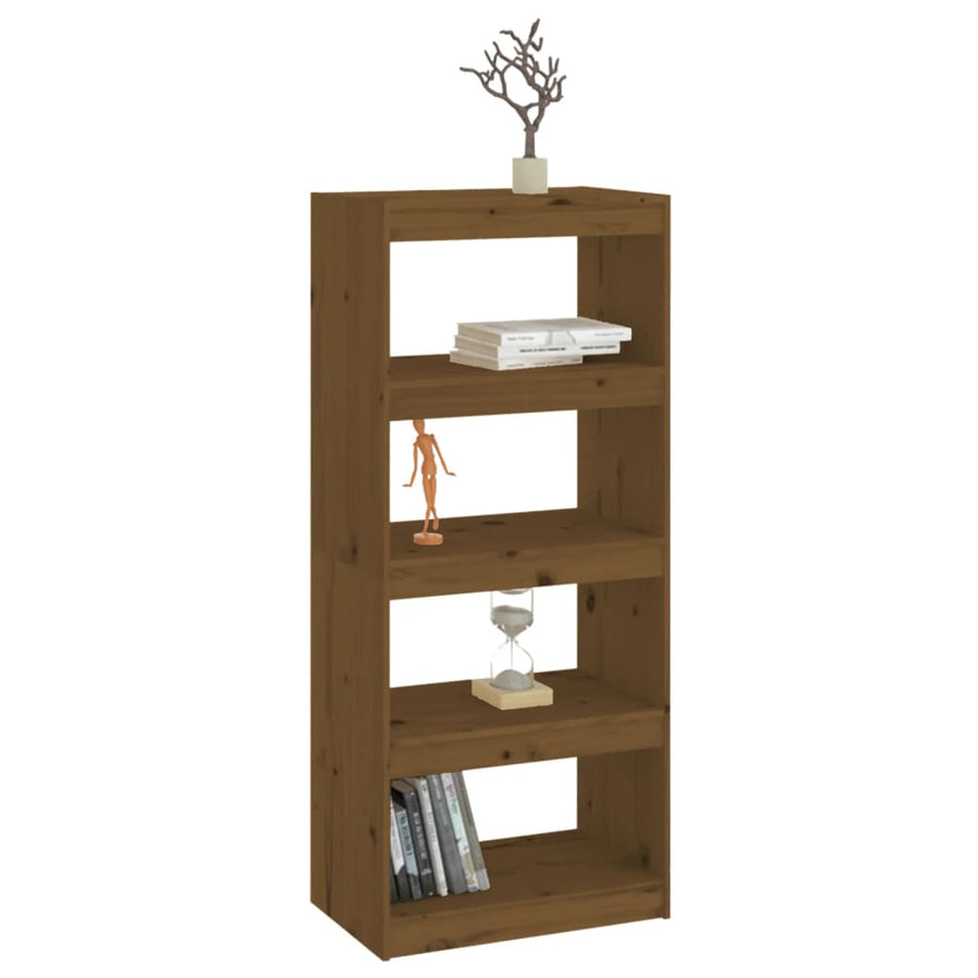 Boekenkast/Kamerscherm 60X30X35,5 Cm Grenenhout 60 x 30 x 135.5 cm Honingbruin