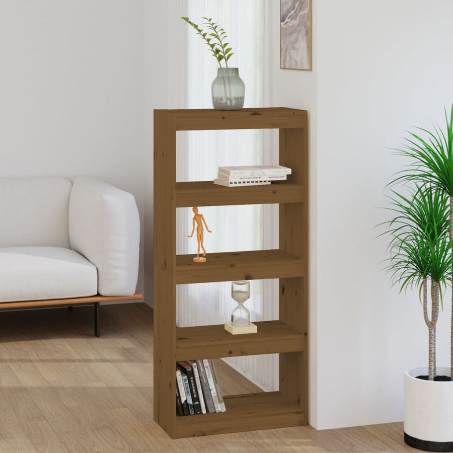 Boekenkast/Kamerscherm 60X30X35,5 Cm Grenenhout 60 x 30 x 135.5 cm Honingbruin