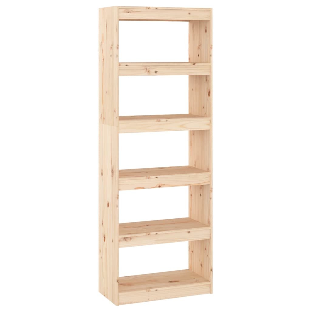 Boekenkast/Kamerscherm 60X30X67,5 Cm Massief Grenenhout 60 x 30 x 167.5 cm Bruin