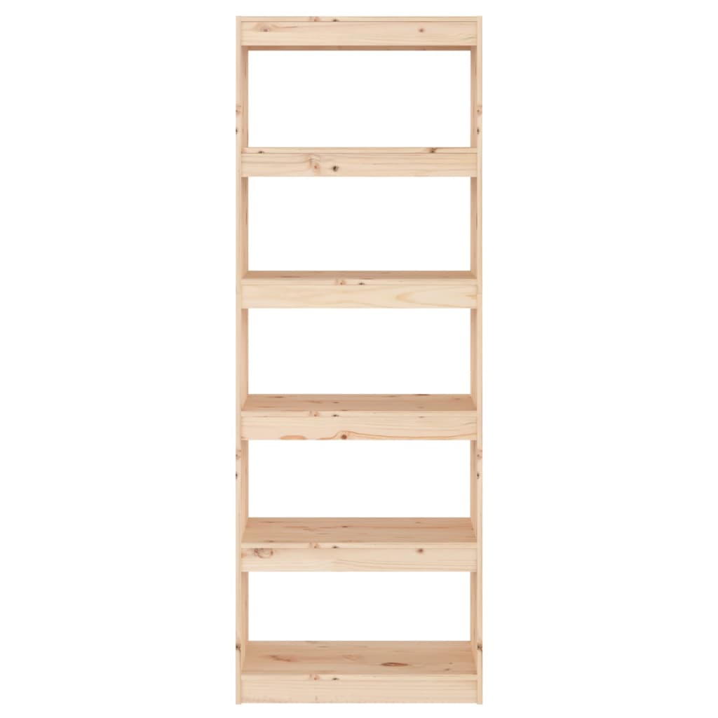 Boekenkast/Kamerscherm 60X30X67,5 Cm Massief Grenenhout 60 x 30 x 167.5 cm Bruin