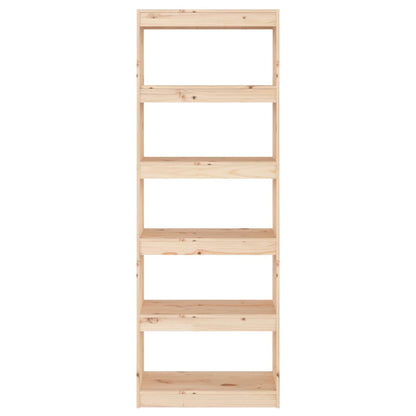 Boekenkast/Kamerscherm 60X30X67,5 Cm Massief Grenenhout 60 x 30 x 167.5 cm Bruin