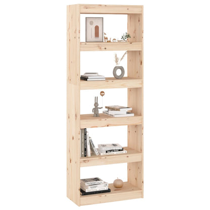 Boekenkast/Kamerscherm 60X30X67,5 Cm Massief Grenenhout 60 x 30 x 167.5 cm Bruin