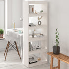 Boekenkast kamerscherm 60x30x167,5 cm massief grenenhout wit