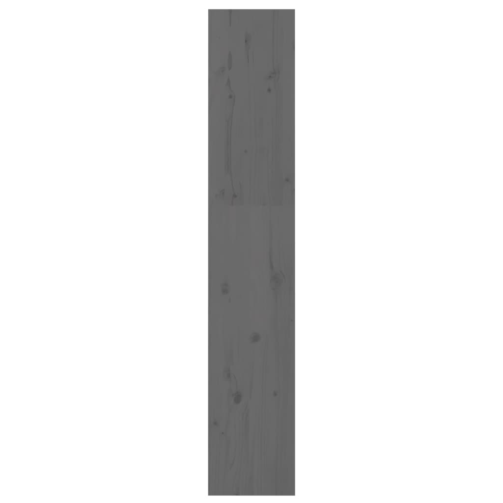 Boekenkast/Kamerscherm 60X30X67,5 Cm Massief Grenenhout 60 x 30 x 167.5 cm Grijs