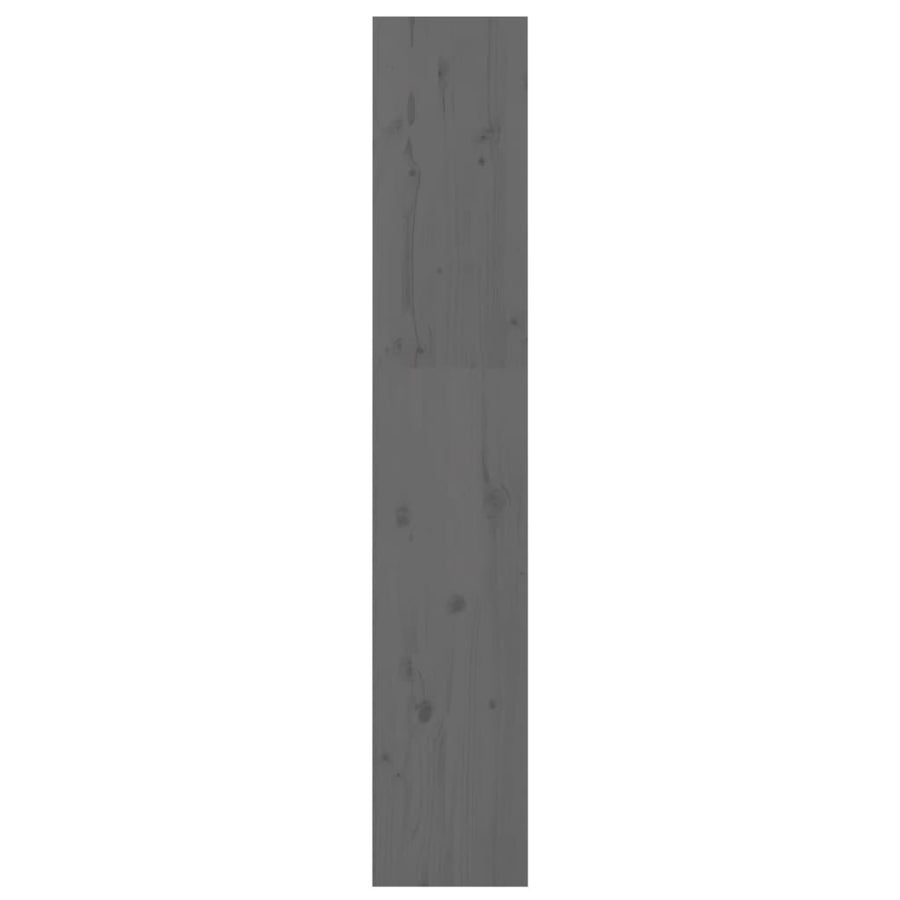 Boekenkast/Kamerscherm 60X30X67,5 Cm Massief Grenenhout 60 x 30 x 167.5 cm Grijs
