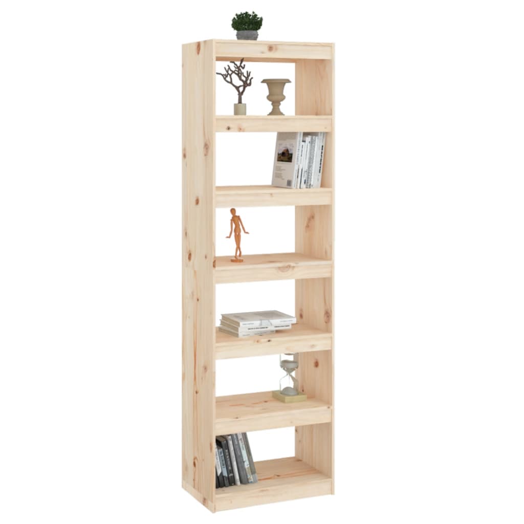 Boekenkast/Kamerscherm 60X30X99,5 Cm Massief Grenenhout 60 x 30 x 199.5 cm Bruin