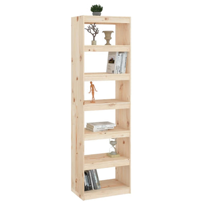 Boekenkast/Kamerscherm 60X30X99,5 Cm Massief Grenenhout 60 x 30 x 199.5 cm Bruin