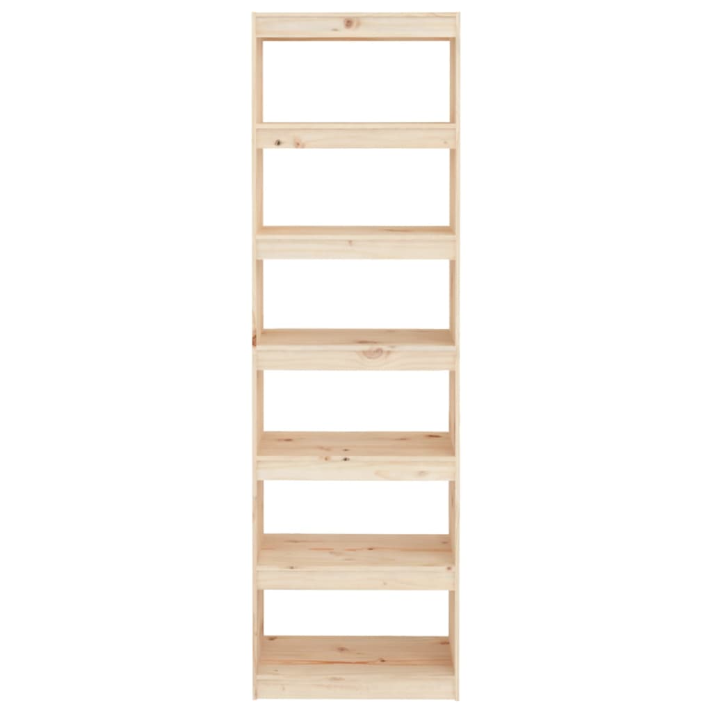 Boekenkast/Kamerscherm 60X30X99,5 Cm Massief Grenenhout 60 x 30 x 199.5 cm Bruin