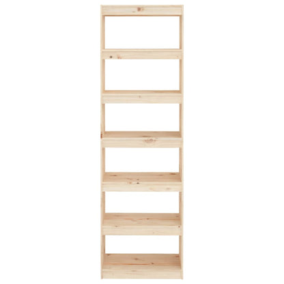 Boekenkast/Kamerscherm 60X30X99,5 Cm Massief Grenenhout 60 x 30 x 199.5 cm Bruin