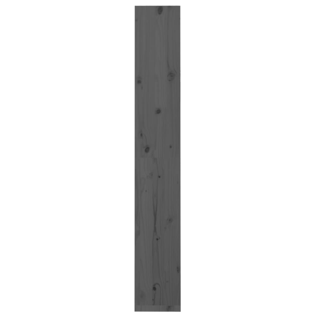 Boekenkast/Kamerscherm 60X30X99,5 Cm Massief Grenenhout 60 x 30 x 199.5 cm Grijs