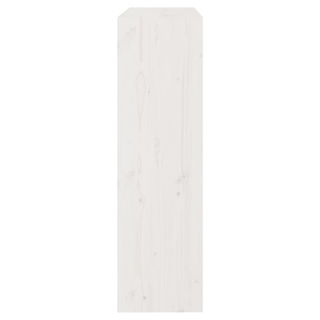 Boekenkast/Kamerscherm 80X30X03,5 Cm Massief Grenenhout 80 x 30 x 103.5 cm Wit