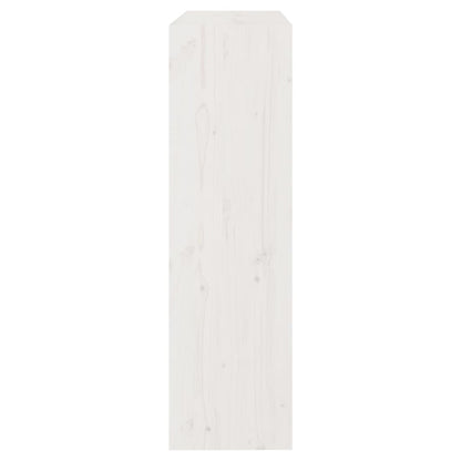 Boekenkast/Kamerscherm 80X30X03,5 Cm Massief Grenenhout 80 x 30 x 103.5 cm Wit