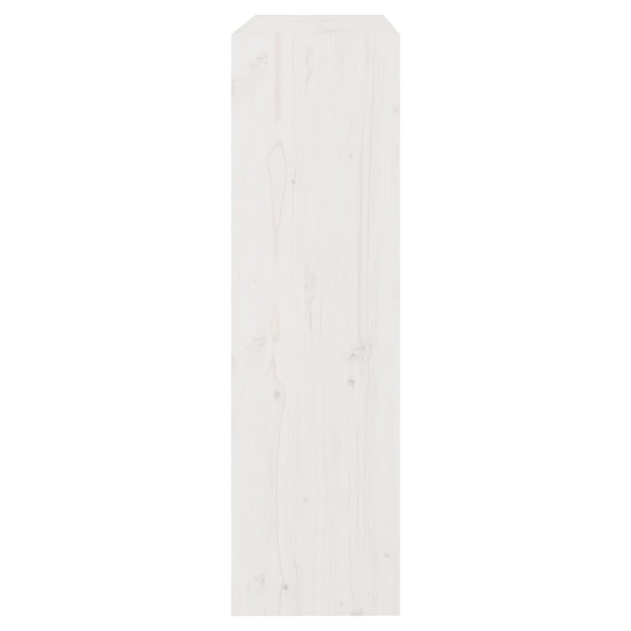 Boekenkast/Kamerscherm 80X30X03,5 Cm Massief Grenenhout 80 x 30 x 103.5 cm Wit