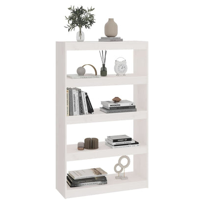 Boekenkast/Kamerscherm 80X30X35,5 Cm Massief Grenenhout 80 x 30 x 135.5 cm Wit