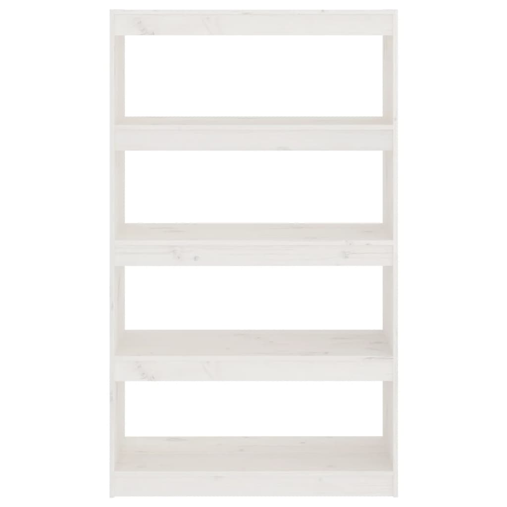 Boekenkast/Kamerscherm 80X30X35,5 Cm Massief Grenenhout 80 x 30 x 135.5 cm Wit