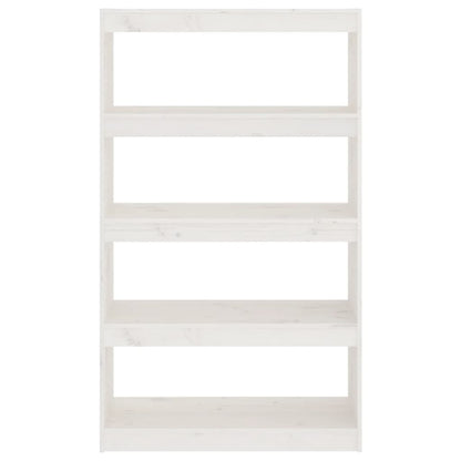 Boekenkast/Kamerscherm 80X30X35,5 Cm Massief Grenenhout 80 x 30 x 135.5 cm Wit