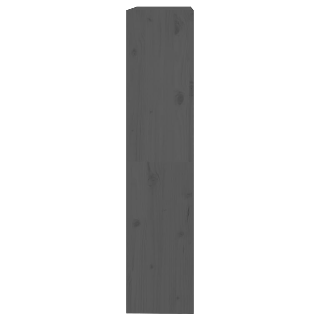 Boekenkast/Kamerscherm 80X30X35,5 Cm Massief Grenenhout 80 x 30 x 135.5 cm Grijs
