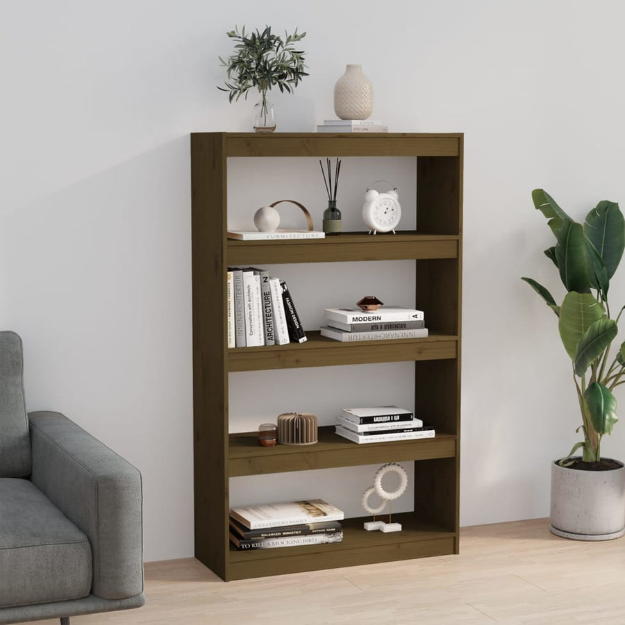 Boekenkast/Kamerscherm 80X30X35,5 Cm Grenenhout 80 x 30 x 135.5 cm Honingbruin