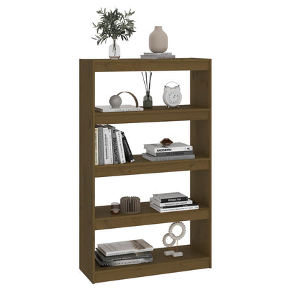 Boekenkast/Kamerscherm 80X30X35,5 Cm Grenenhout 80 x 30 x 135.5 cm Honingbruin