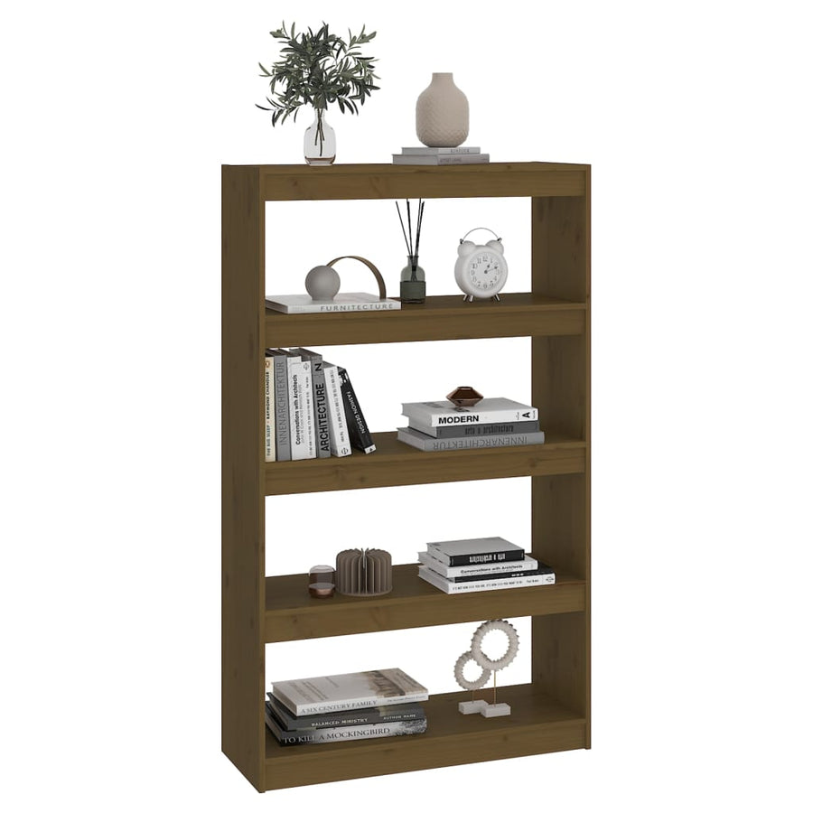 Boekenkast/Kamerscherm 80X30X35,5 Cm Grenenhout 80 x 30 x 135.5 cm Honingbruin