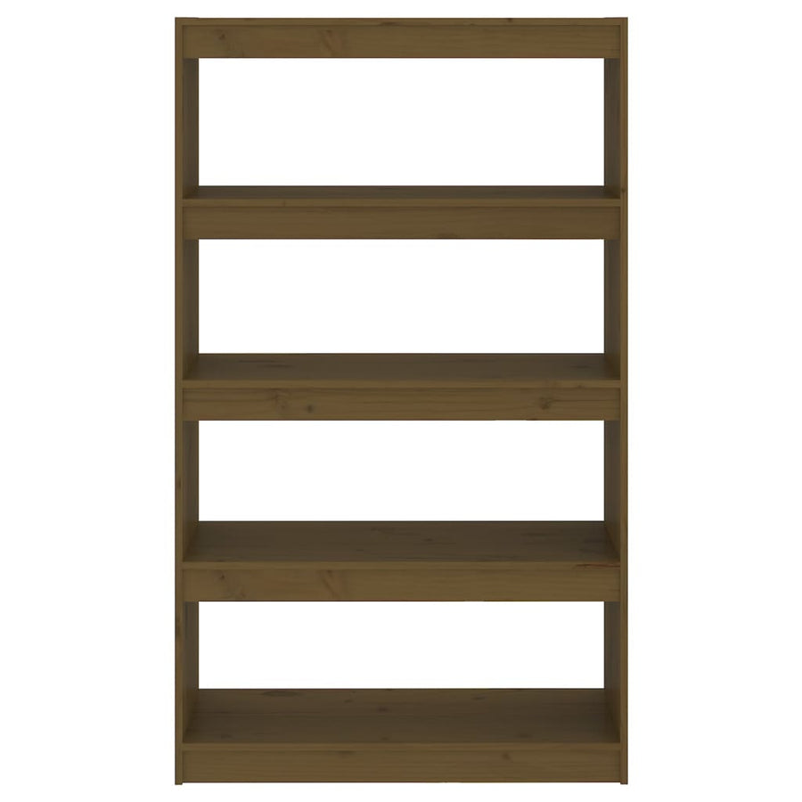 Boekenkast/Kamerscherm 80X30X35,5 Cm Grenenhout 80 x 30 x 135.5 cm Honingbruin