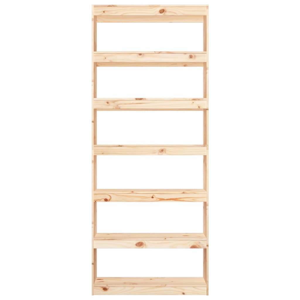 Boekenkast/Kamerscherm 80X30X99,5 Cm Massief Grenenhout 80 x 30 x 199.5 cm Bruin