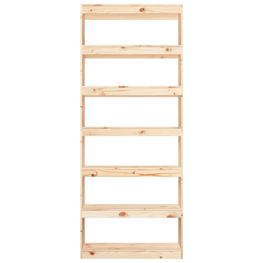 Boekenkast/Kamerscherm 80X30X99,5 Cm Massief Grenenhout 80 x 30 x 199.5 cm Bruin