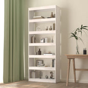 Boekenkast kamerscherm 80x30x199,5 cm massief grenenhout wit