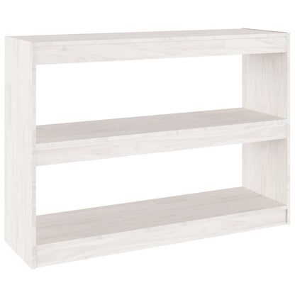 Boekenkast/kamerscherm 100x30x71,5 cm grenenhout wit 100 x 30 x 71.5 cm Wit