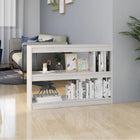 Boekenkast/kamerscherm 100x30x71,5 cm grenenhout wit 100 x 30 x 71.5 cm Wit