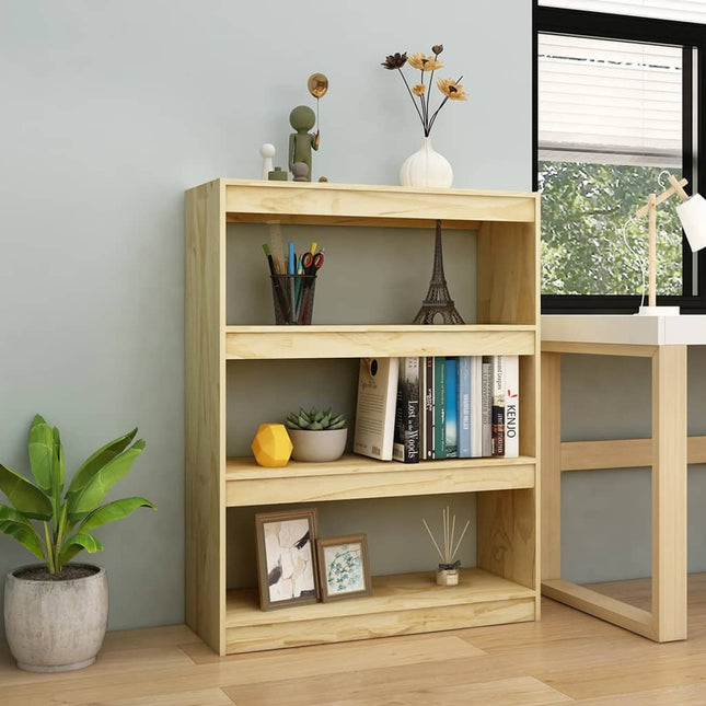 Boekenkast / kamerscherm 100x30x103 cm massief grenenhout 100 x 30 x 103 cm Naturel