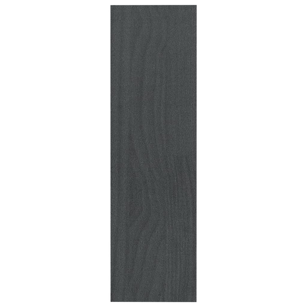 Boekenkast/kamerscherm 100x30x103 cm massief grenenhout grijs 100 x 30 x 103 cm Grijs