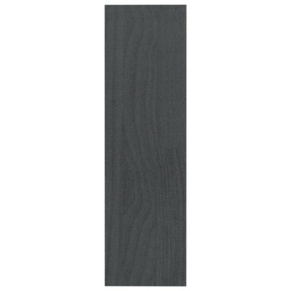 Boekenkast/kamerscherm 100x30x103 cm massief grenenhout grijs 100 x 30 x 103 cm Grijs