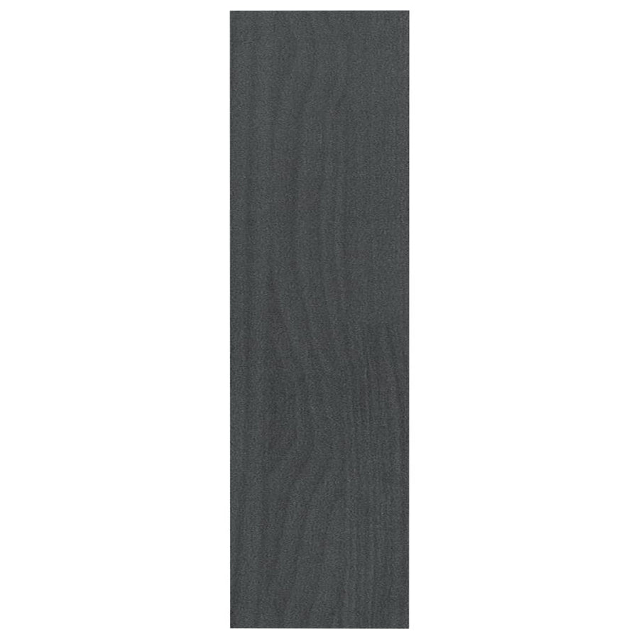 Boekenkast/kamerscherm 100x30x103 cm massief grenenhout grijs 100 x 30 x 103 cm Grijs