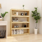 Boekenkast / kamerscherm 100x30x135,5 cm massief grenenhout 100 x 30 x 135.5 cm Naturel