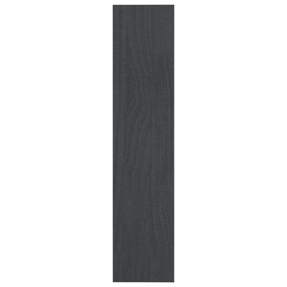 Boekenkast/kamerscherm 100x30x135,5 cm massief grenenhout grijs 100 x 30 x 135.5 cm Grijs