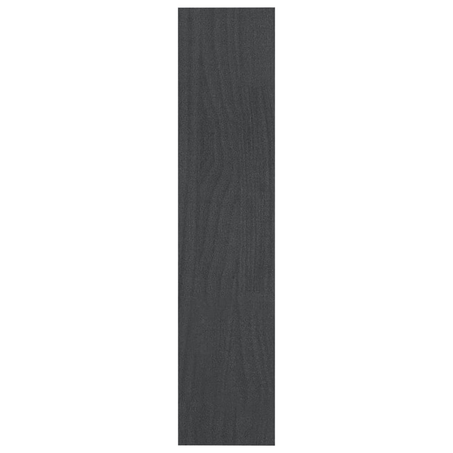 Boekenkast/kamerscherm 100x30x135,5 cm massief grenenhout grijs 100 x 30 x 135.5 cm Grijs