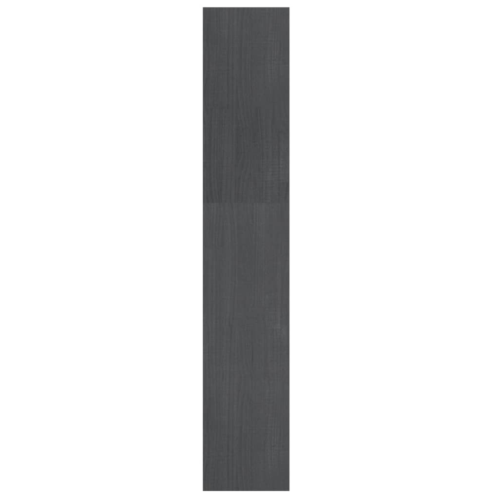 Boekenkast/kamerscherm 100x30x167,5 cm massief grenenhout grijs 100 x 30 x 167.5 cm Grijs