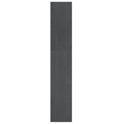 Boekenkast/kamerscherm 100x30x167,5 cm massief grenenhout grijs 100 x 30 x 167.5 cm Grijs