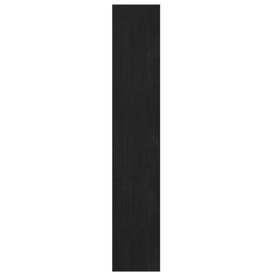 Boekenkast/kamerscherm 100x30x167,5 cm massief grenenhout zwart 100 x 30 x 167.5 cm Zwart