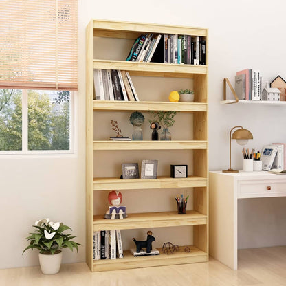 Boekenkast / kamerscherm 100x30x200 cm massief grenenhout 100 x 30 x 200 cm Naturel