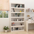 Boekenkast/Kamerscherm Massief Grenenhout 100 x 30 x 200 cm Wit