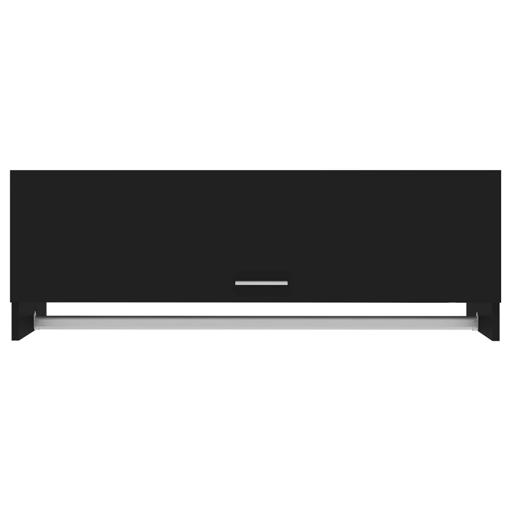 Kledingkast 00X32,5X35 Cm Spaanplaat Zwart