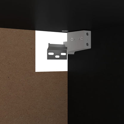 Kledingkast 00X32,5X35 Cm Spaanplaat Zwart