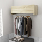 Kledingkast 100x32,5x35 cm spaanplaat sonoma eiken