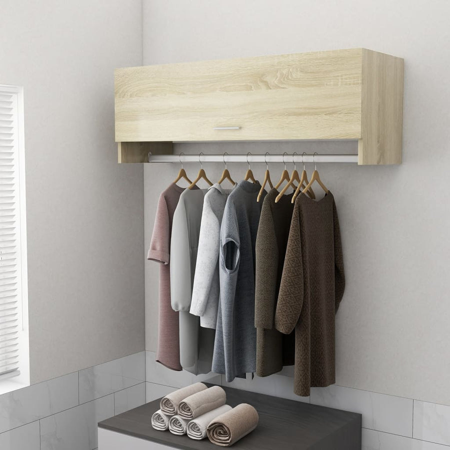 Kledingkast 100x32,5x35 cm spaanplaat sonoma eikenkleurig Sonoma eiken