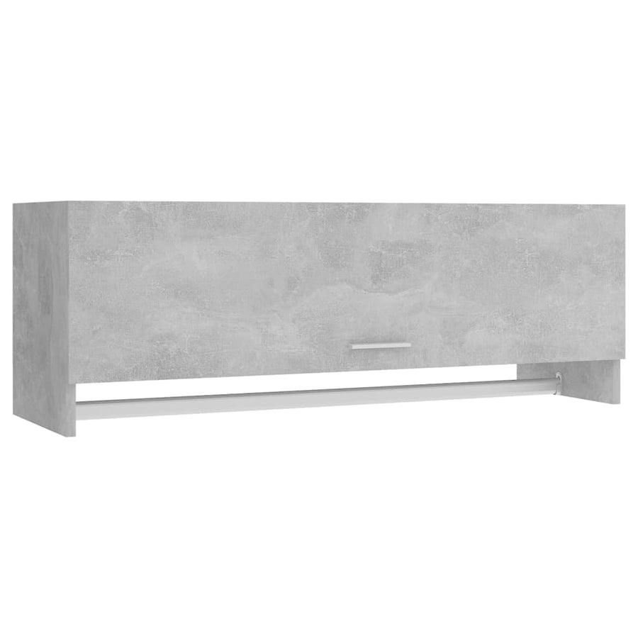 Kledingkast 00X32,5X35 Cm Spaanplaat Betongrijs