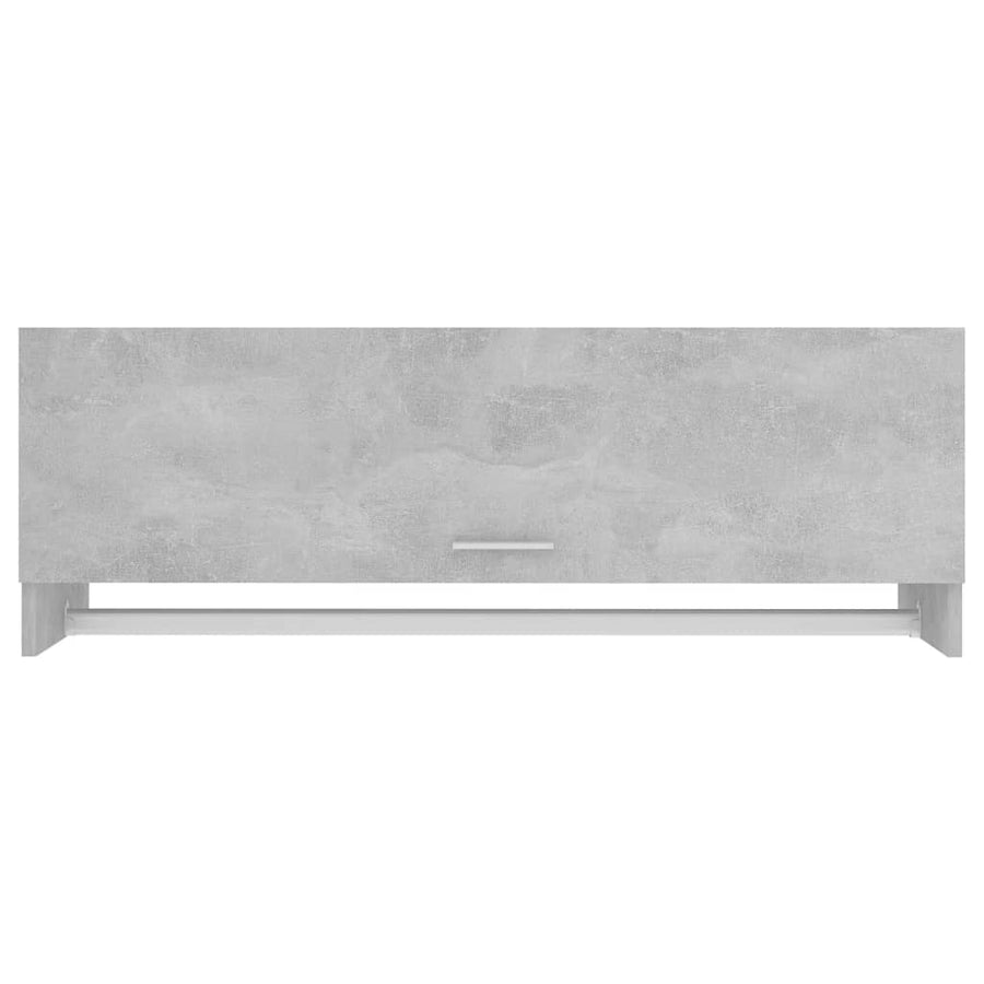 Kledingkast 00X32,5X35 Cm Spaanplaat Betongrijs
